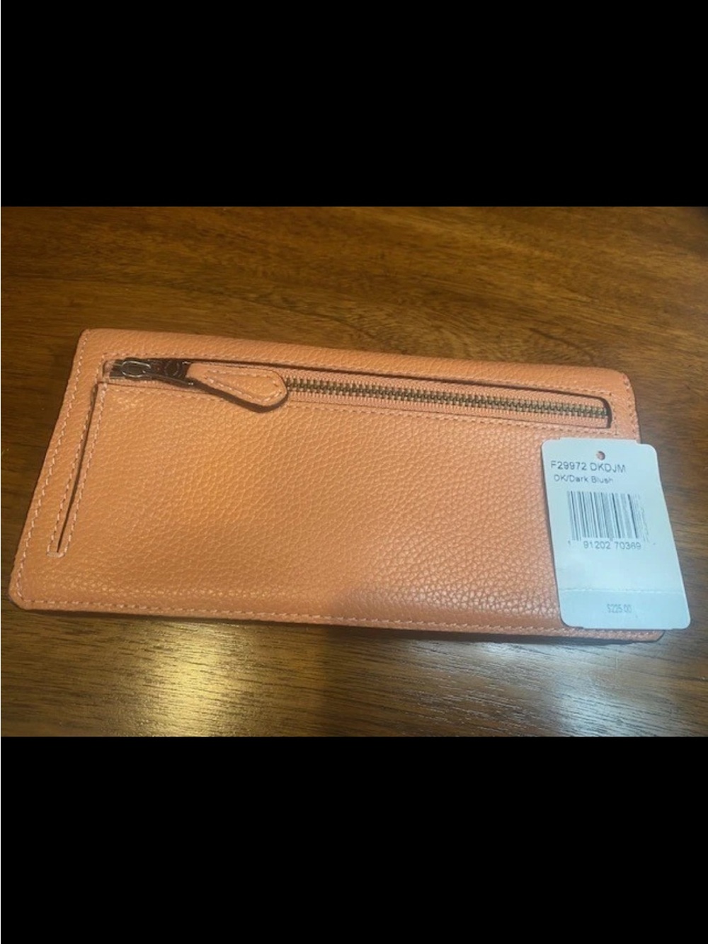 Coach F29972 DKDJM Prairie
Rivets Slim Wallet Wristlet DK/ Dark Blush - Picture 10 of 12